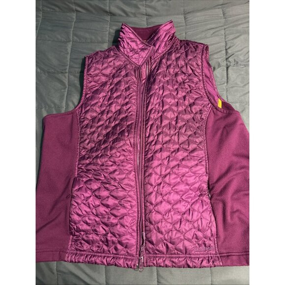 Ll Bean Sweater Vest Women’s 2XL Purple Quilted Thinsulate Outdoors Casual 0HMT1 - Picture 1 of 5